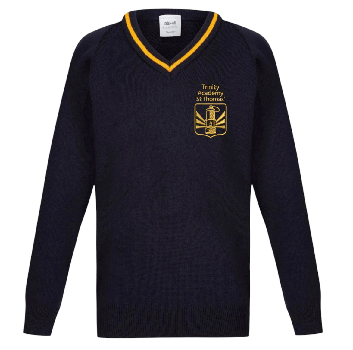 St Thomas C of E primary knitted V-neck