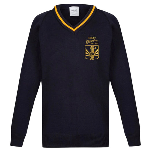 St Thomas C of E primary knitted V-neck