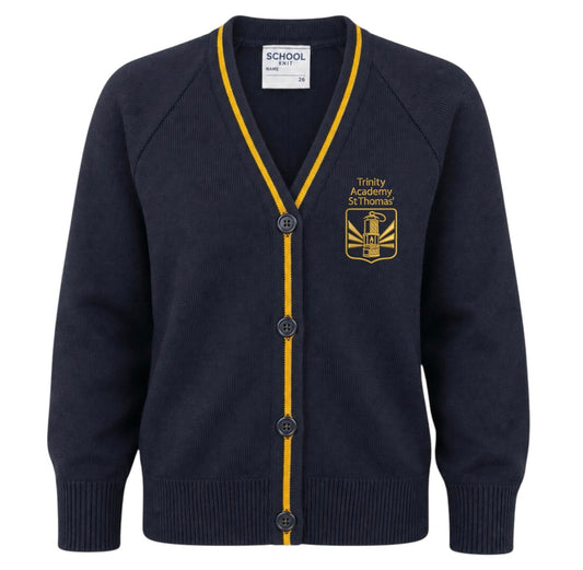 St Thomas C of E primary knitted cardigan