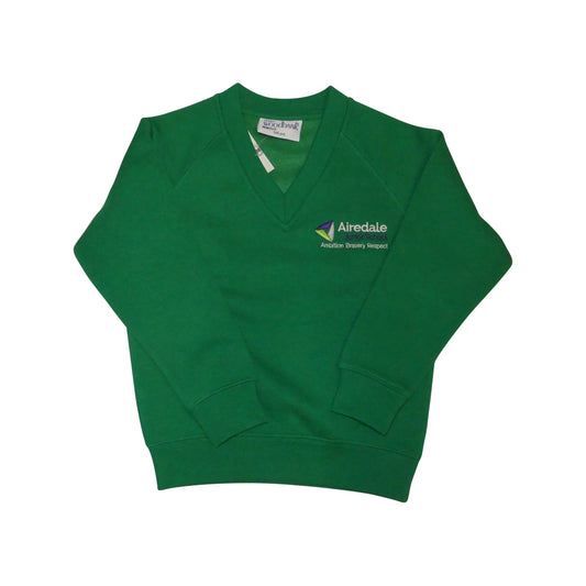 Airedale Juniors V Neck Sweatshirt